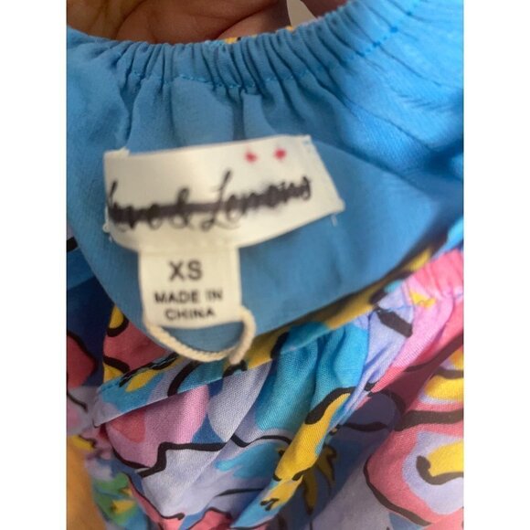 For Love & Lemons Yasmin Open-Back Floral Maxi Dress Size XS NWT Strappy Lined - Picture 10 of 10